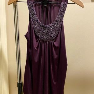 Purple Blouse with Bling